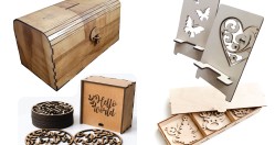 Creative laser art on MDF board for making gift items & boxes